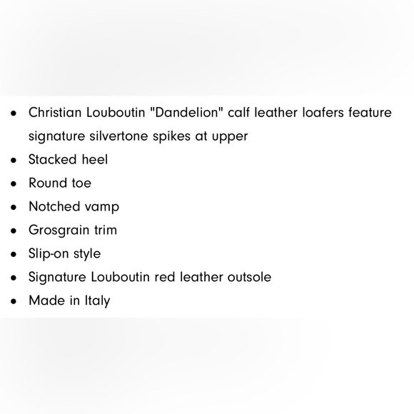 Christian Louboutin Dandellion Spikes Flats Navy Blue (Ink) 42IT Men’s Suede - Picture 10 of 10